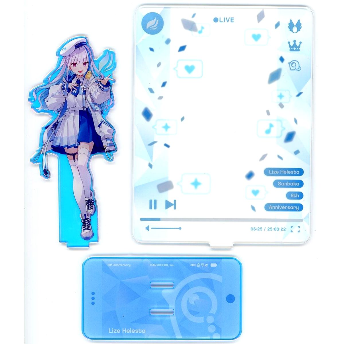 Lize Helesta Acrylic Stand Virtual YouTuber Nijisanji Sanbaka 6th Anniversary [USED]