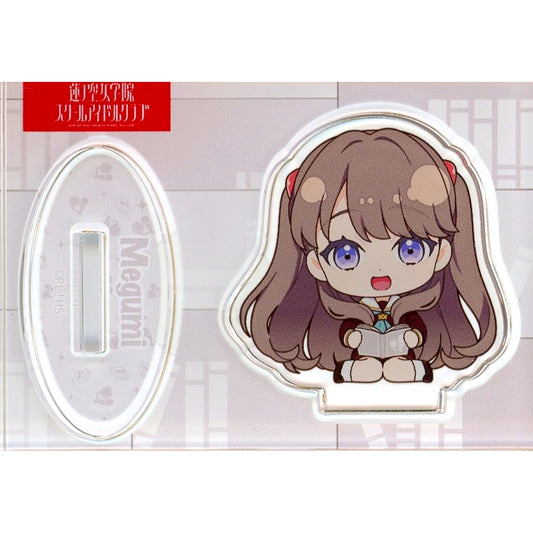 Megumi Fujishima Ishikawa Prefectural Library x Love Live! Hasunosora Girls' High School Idol Club Trading Acrylic Stand [USED]