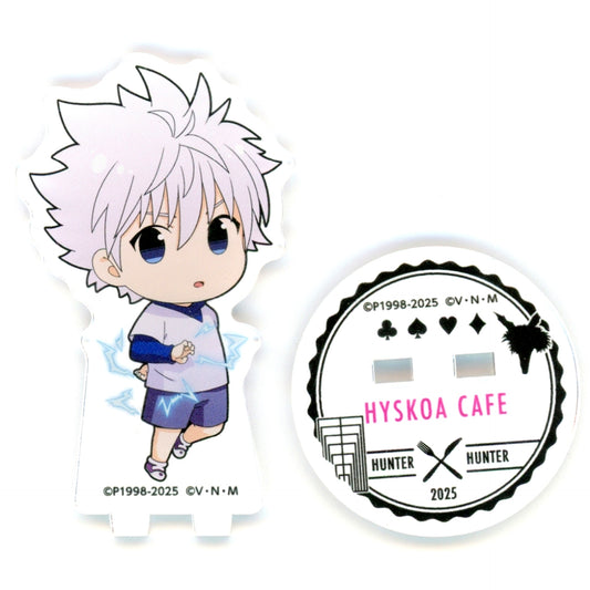 Killua Zoldyck Trading Acrylic Stand Hunter x Hunter x animatecafe Magician Hisoka's Hisocafe Vol. 3 animate cafe Magician Hisoka's Hisocafe Vol. 3 [USED]