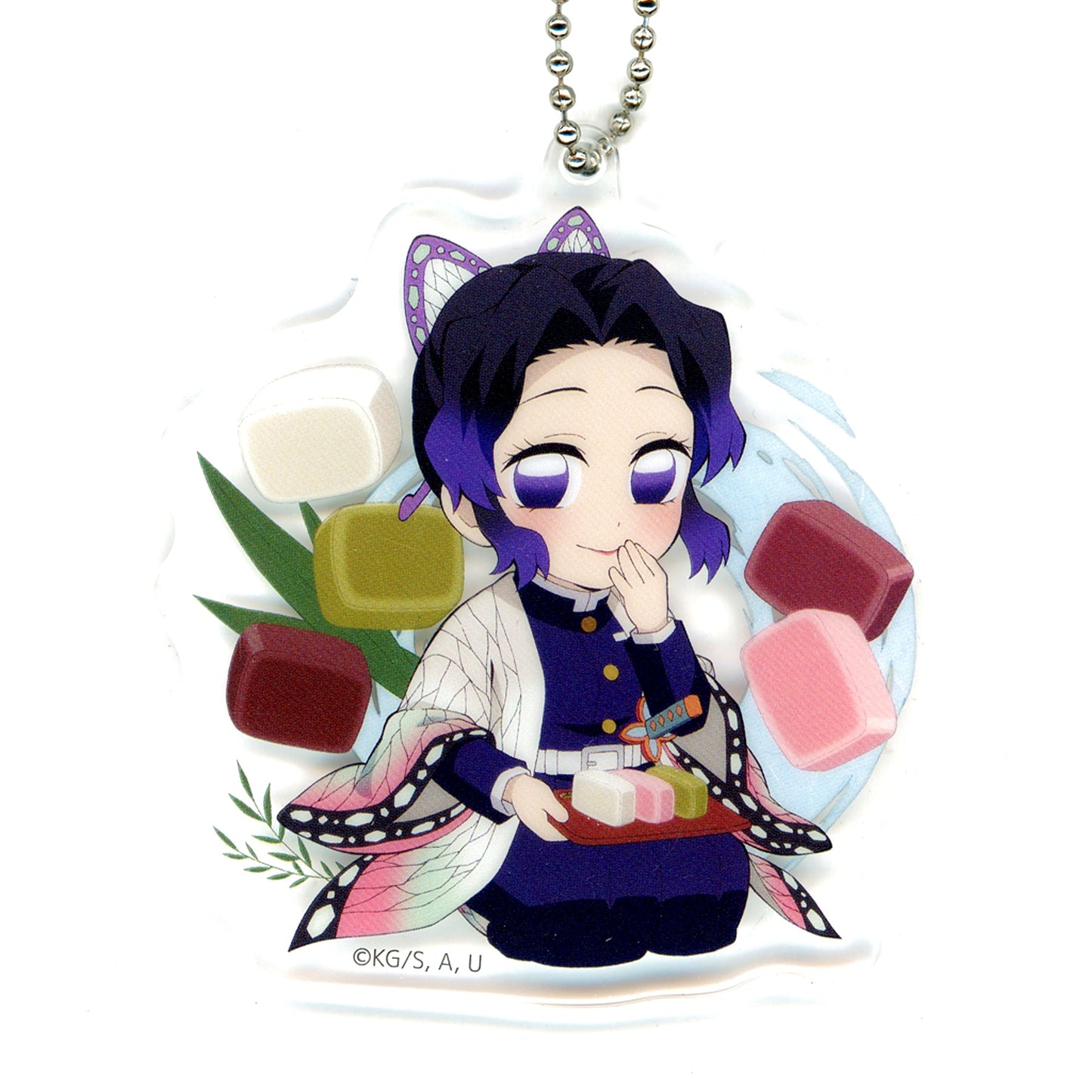 Shinobu Kocho Demon Slayer Kimetsu no Yaiba Zen Shuchu Exhibition Hashira Training Arc Aichi Venue Limited Local Illustration Acrylic Charm [USED]