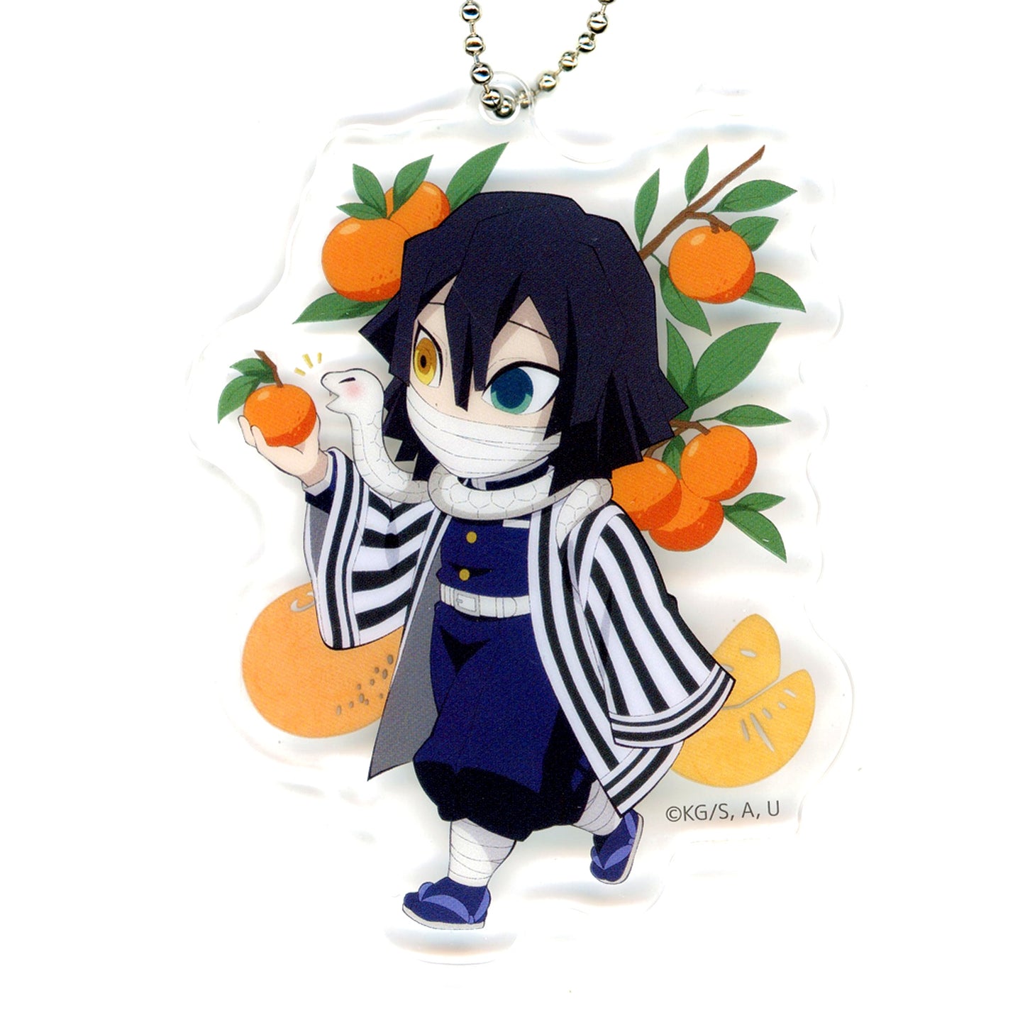 Obanai Iguro Demon Slayer Kimetsu no Yaiba Zen Shuchu Exhibition Hashira Training Arc Aichi Venue Limited Local Illustration Acrylic Charm [USED]