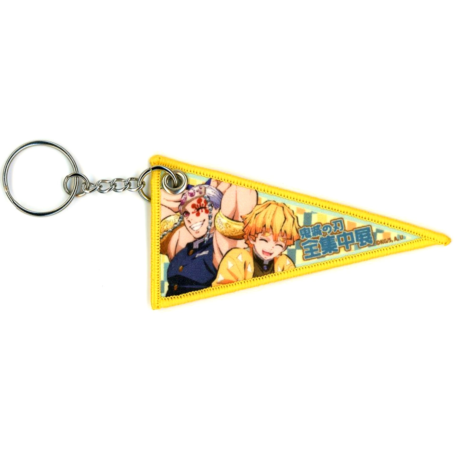 Tengen Uzui & Zenitsu Agatsuma Demon Slayer: Kimetsu no Yaiba Total Concentration Exhibition Swordsmith Village Arc Hashira Training Arc Ishikawa Venue Limited Local Pennant Style Key Charm Ishikawa [USED]