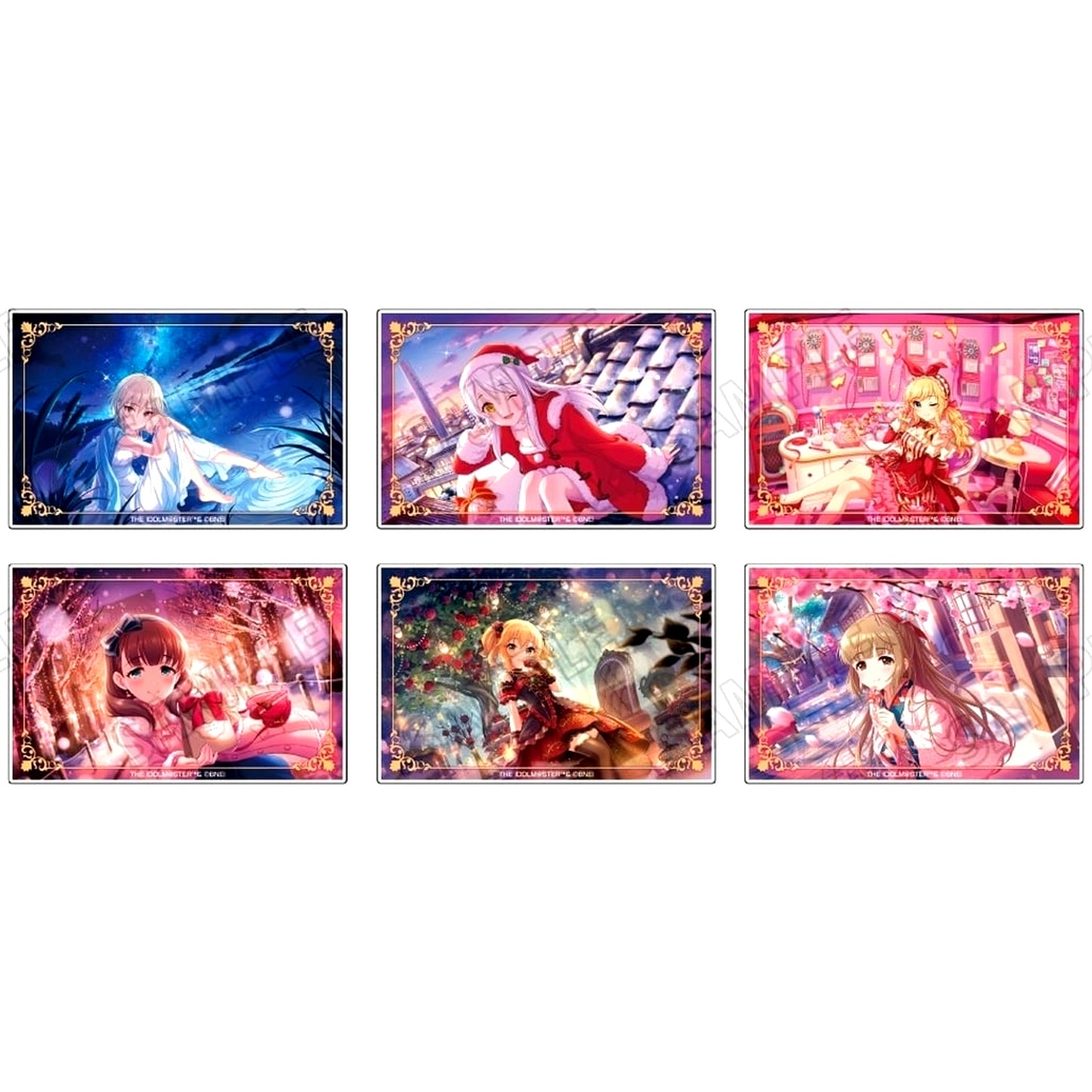 Set of 6 The Idolmaster Cinderella Girls Acrylic Block Collection [USED]