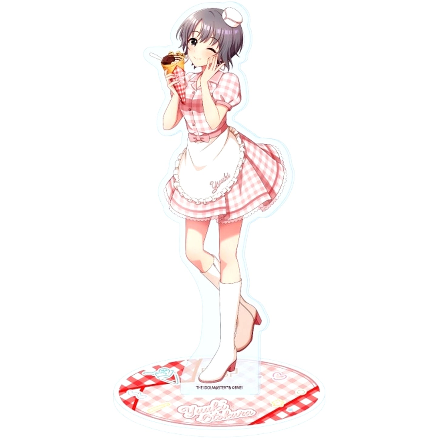 Yuuki Otokura The Idolmaster Cinderella Girls Crepe Shop Ver. Mini Chibi Illustration Acrylic Stand [USED]