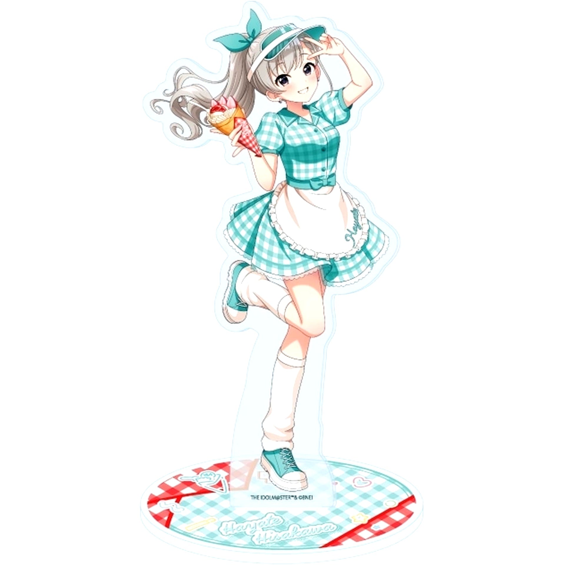 Hayate Hisakawa 15. Crepe Shop Ver. Mini Character Illustration The Idolmaster Cinderella Girls Acrylic Stand [USED]