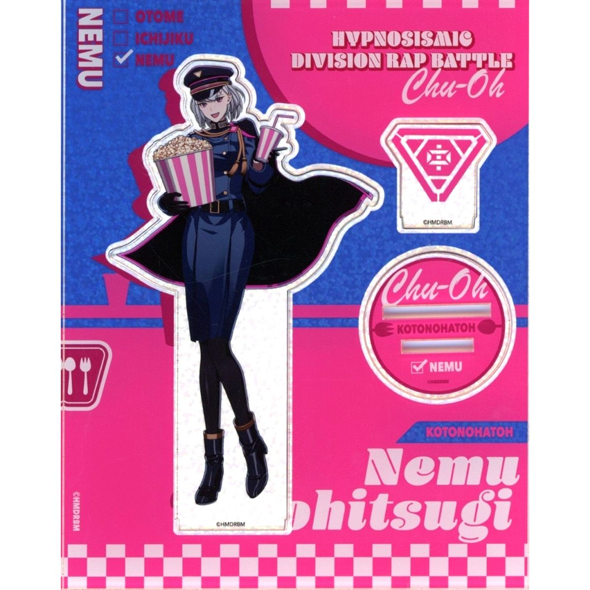 Nemu Aohitsugi Holographic Acrylic Stand MOVIE CAFE Ver. Hypnosis Mic: Division Rap Battle MOVIE CAFE [USED]