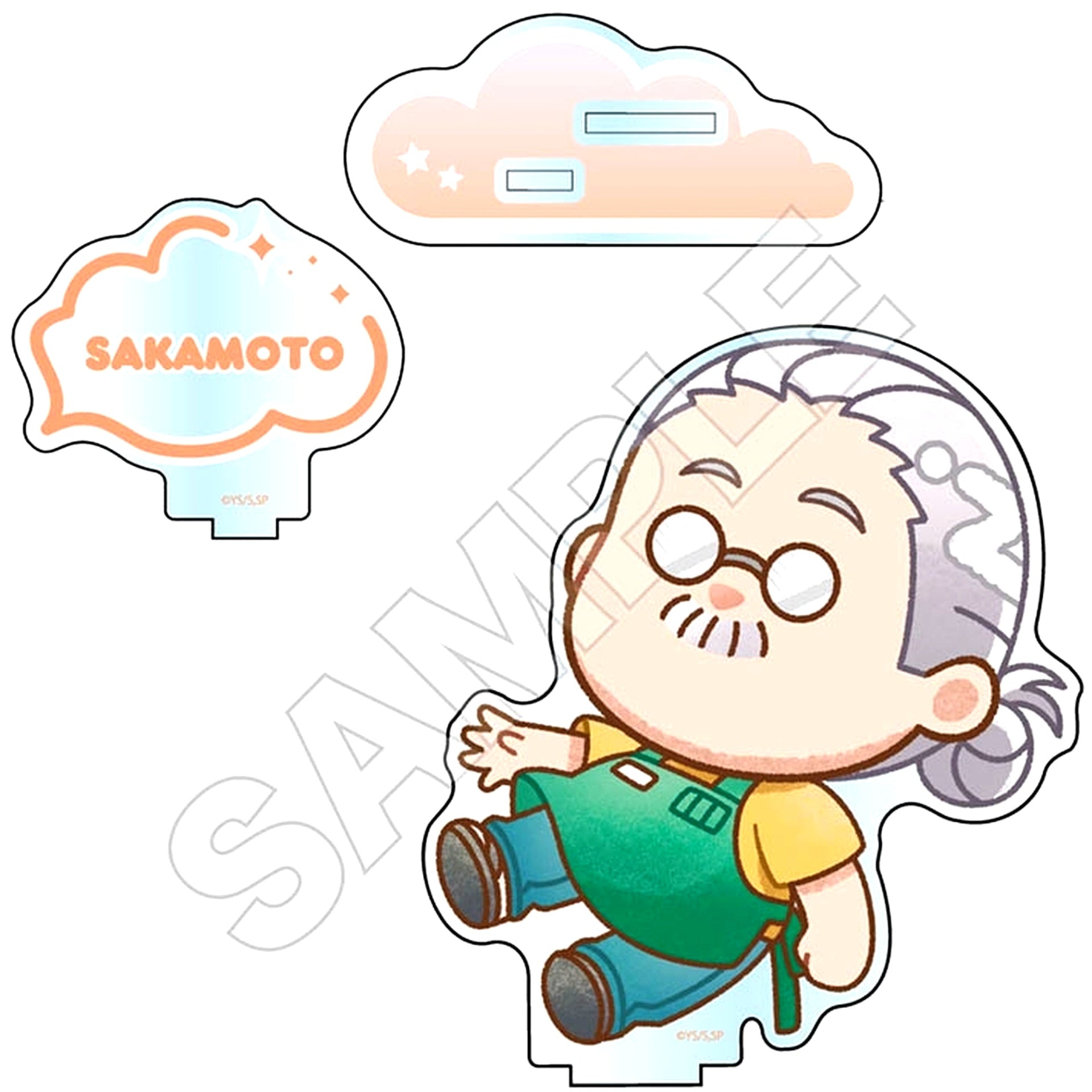 Taro Sakamoto A Sakamoto Days Crayon Touch Floating Acrylic Stand [USED]