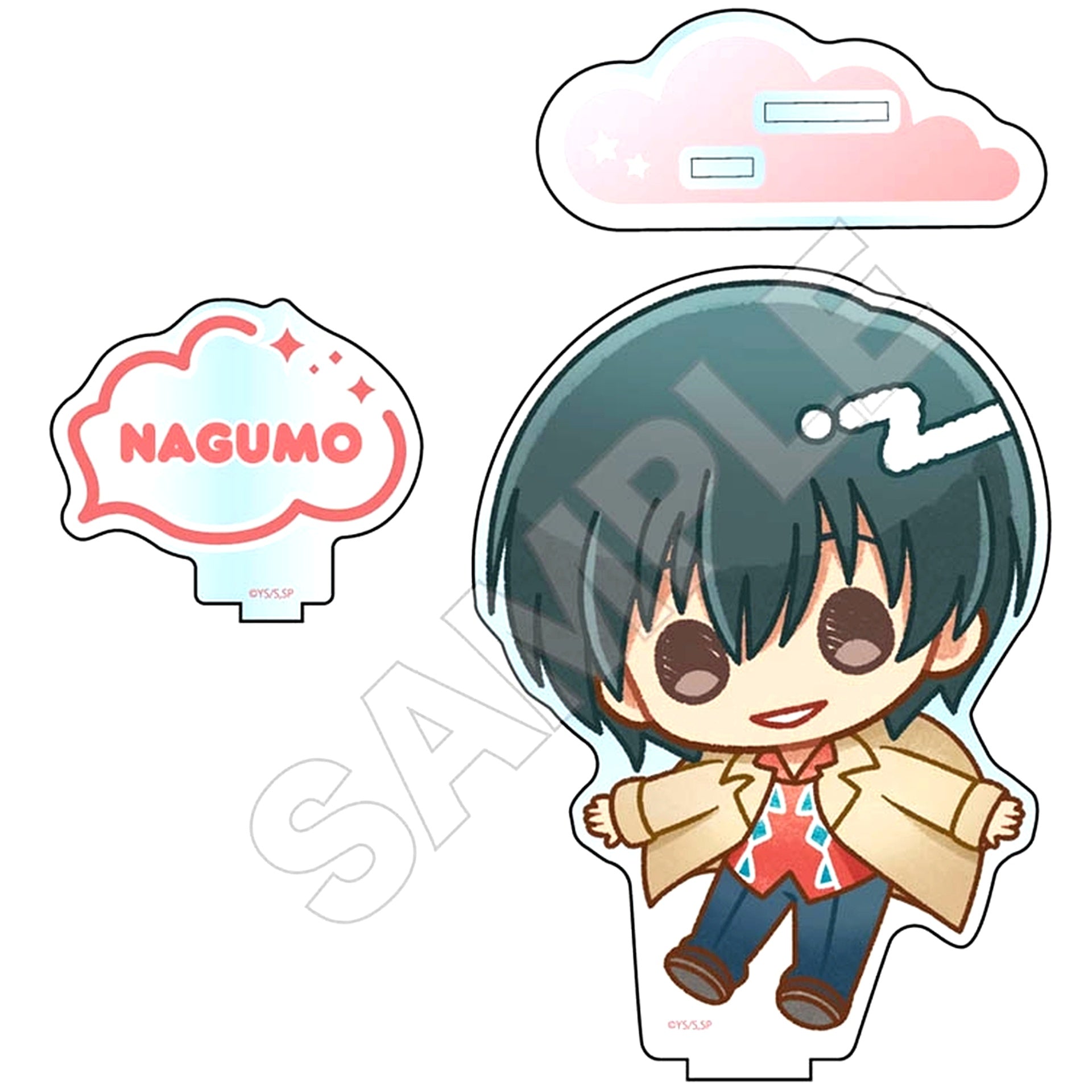 Nagumo Sakamoto Days Crayon Touch Floating Acrylic Stand [USED]