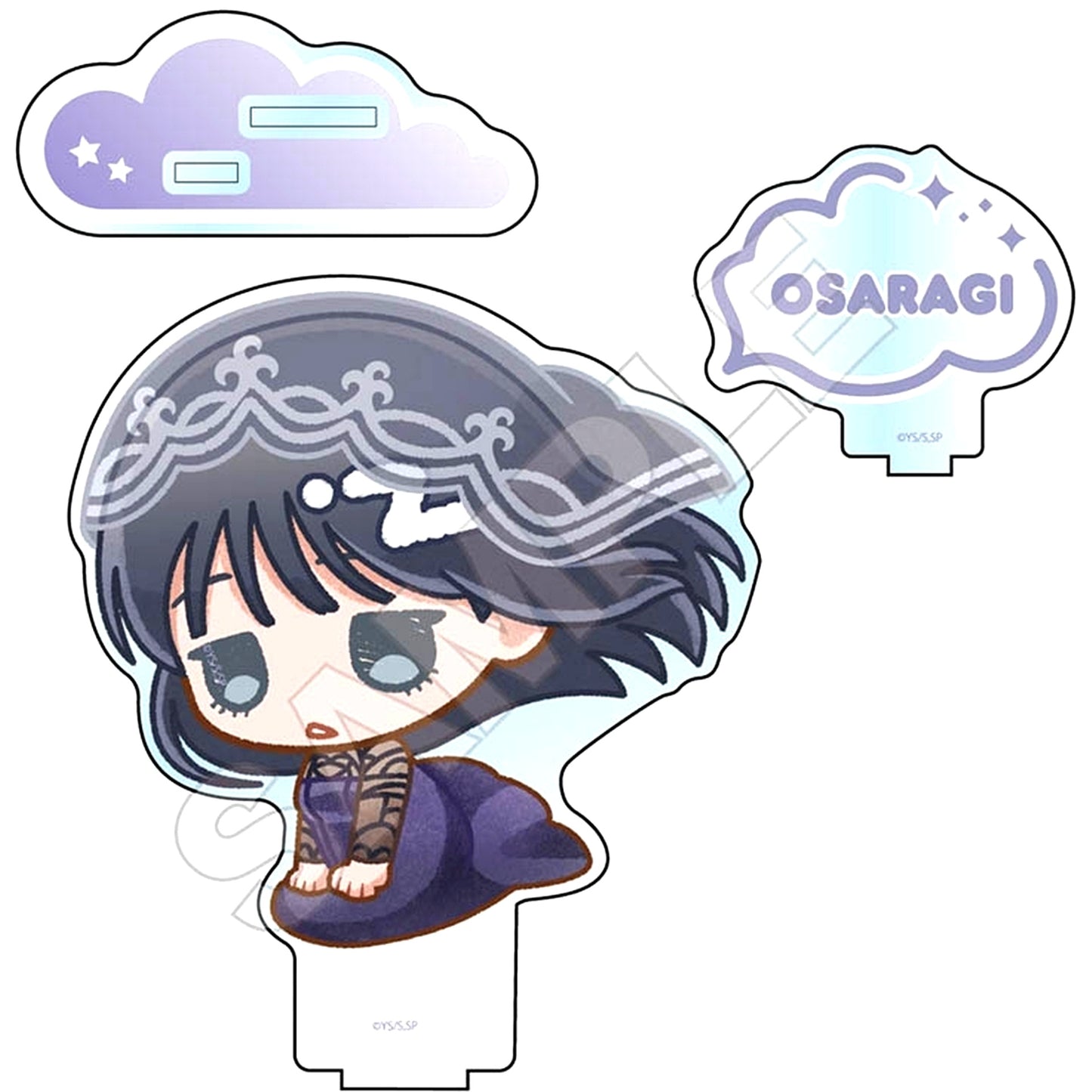 Osaragi Sakamoto Days Crayon Touch Floating Acrylic Stand [USED]