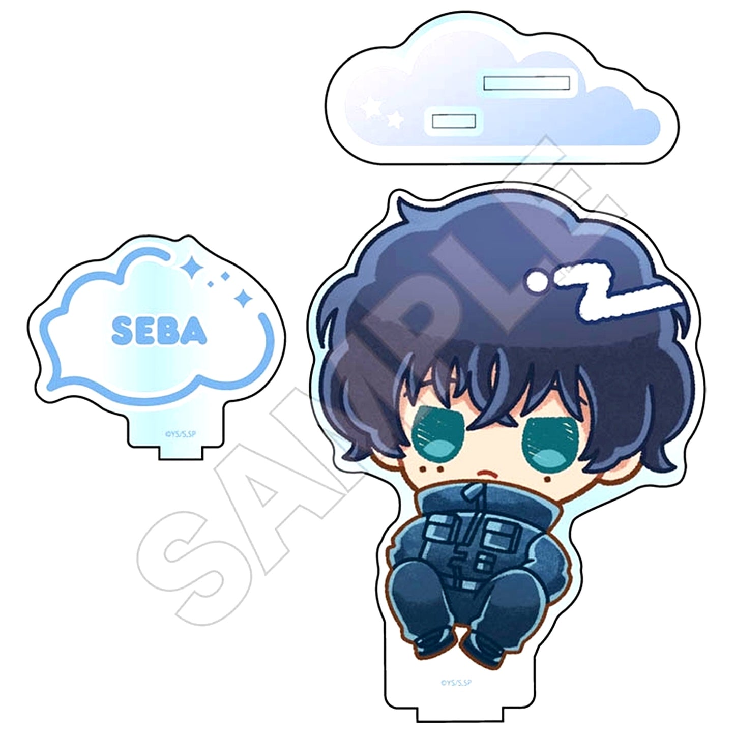 Natsuki Seba Sakamoto Days Crayon Touch Floating Acrylic Stand [USED]