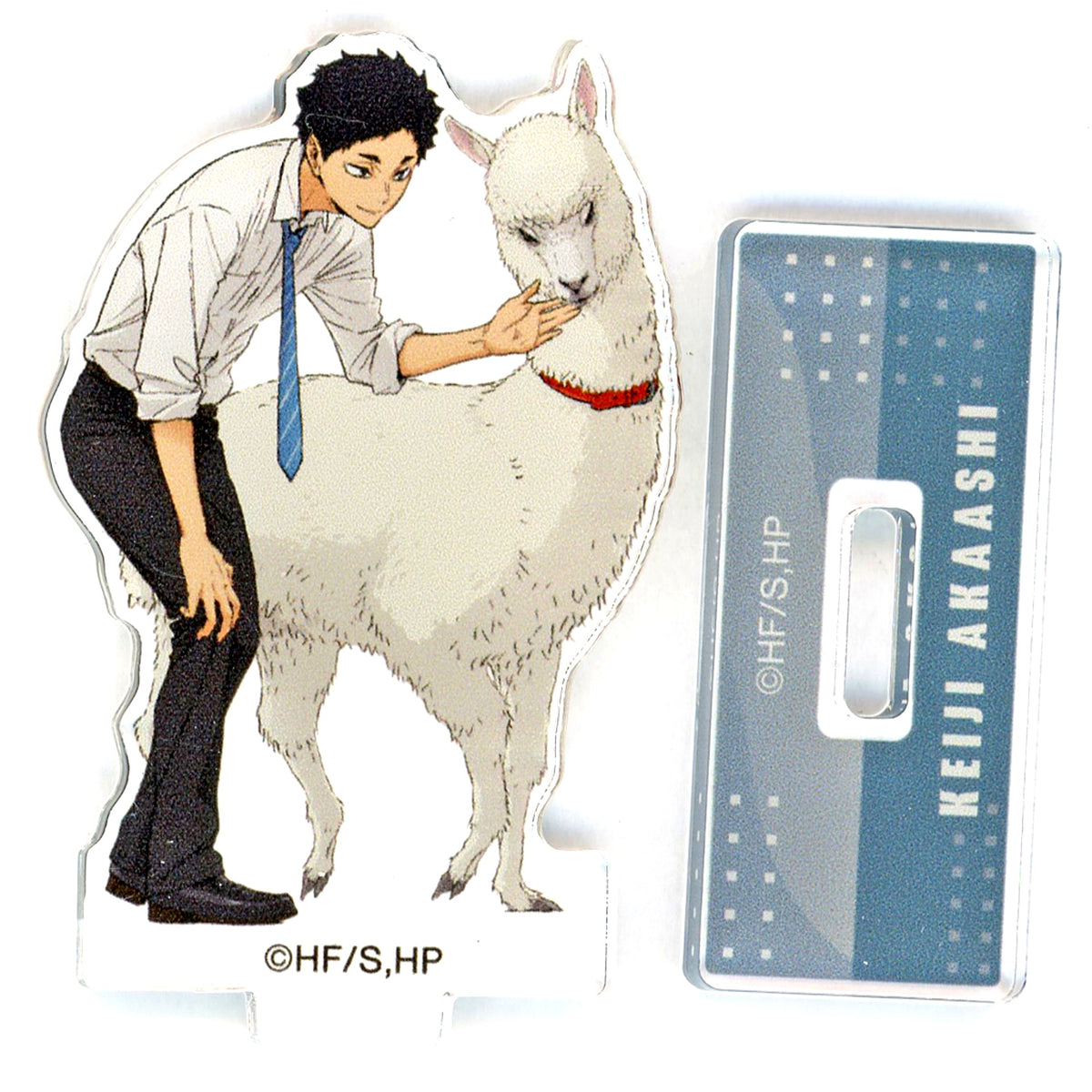 Keiji Akaashi Full Body Haikyu!! x Tobu Zoo 2025 Illustration Animal Interaction Ver. Trading Acrylic Stand [USED]