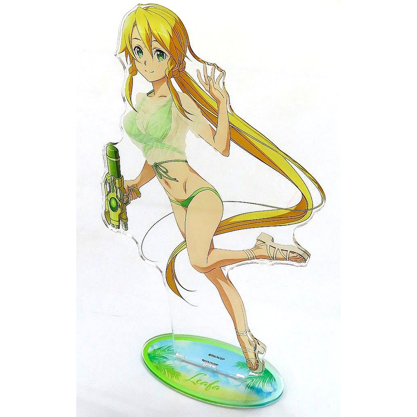 Leafa Sword Art Online POP UP SHOP in AmiAmi Vol.II Illustration Water Gun Battle Ver. Extra Large Acrylic Stand [USED]