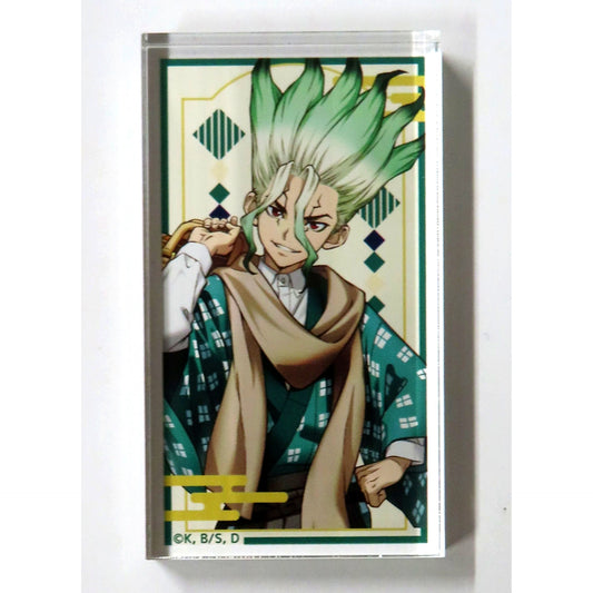 Senku Ishigami Acrylic Block Maru Kuji Dr. Stone Taisho Roman Kichi-1 [USED]
