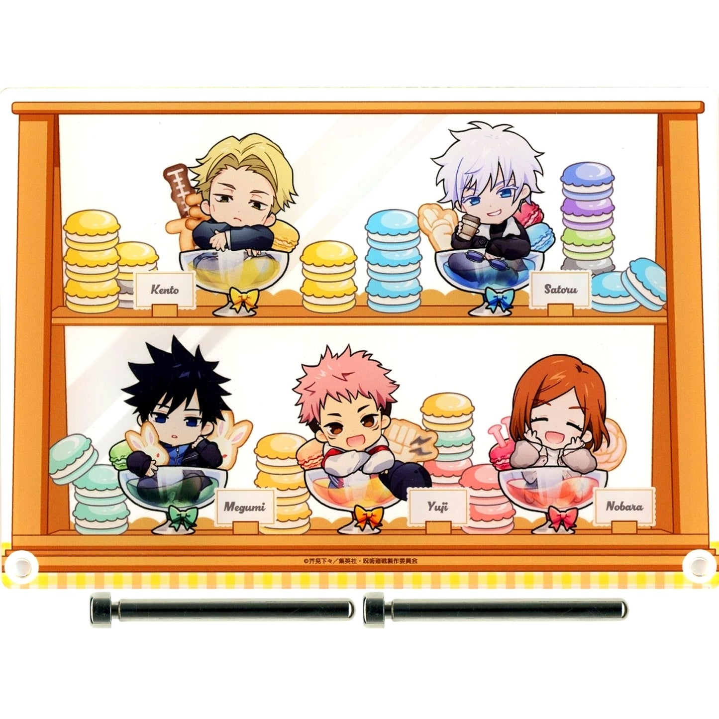 Group - Macaron Acrylic Board Marukuji Jujutsu Kaisen Chapon! Super Excellent Luck-2 [USED]