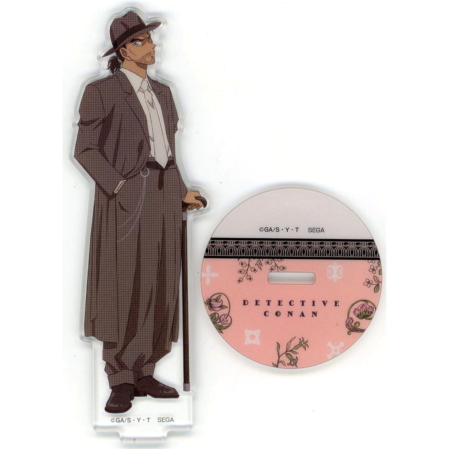 Detective Conan Kansuke Yamato Sega Lucky Kuji Vintage Look Acrylic Stand Prize F [USED]