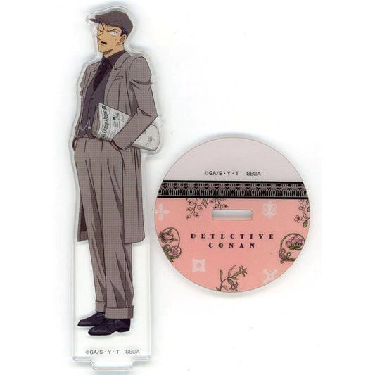 Detective Conan Kogoro Mouri Sega Lucky Kuji Vintage Look Acrylic Stand Prize F [USED]
