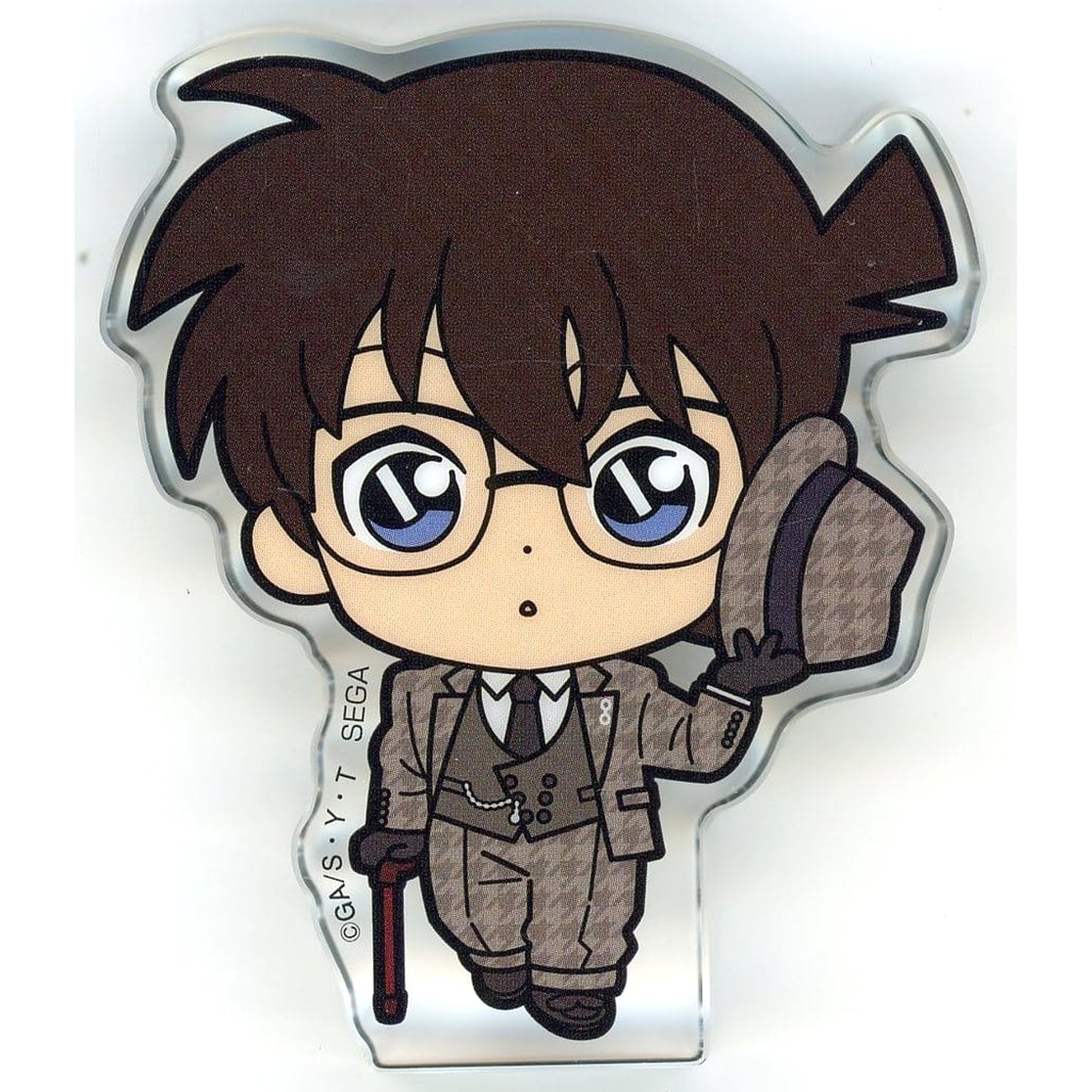 Detective Conan Conan Edogawa Sega Lucky Kuji Vintage Look Acrylic Block Prize I [USED]
