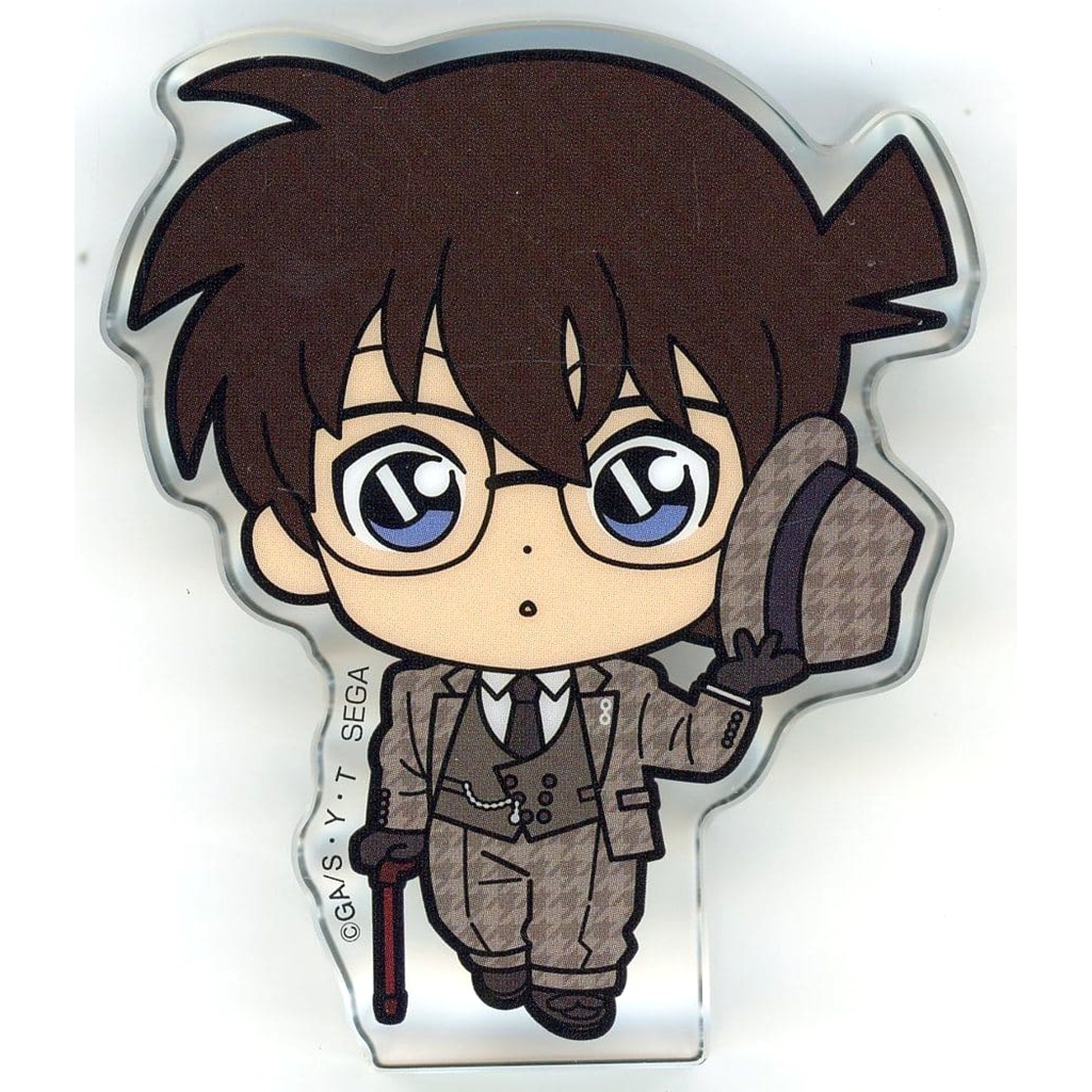 Detective Conan Conan Edogawa Sega Lucky Kuji Vintage Look Acrylic Block Prize I [USED]
