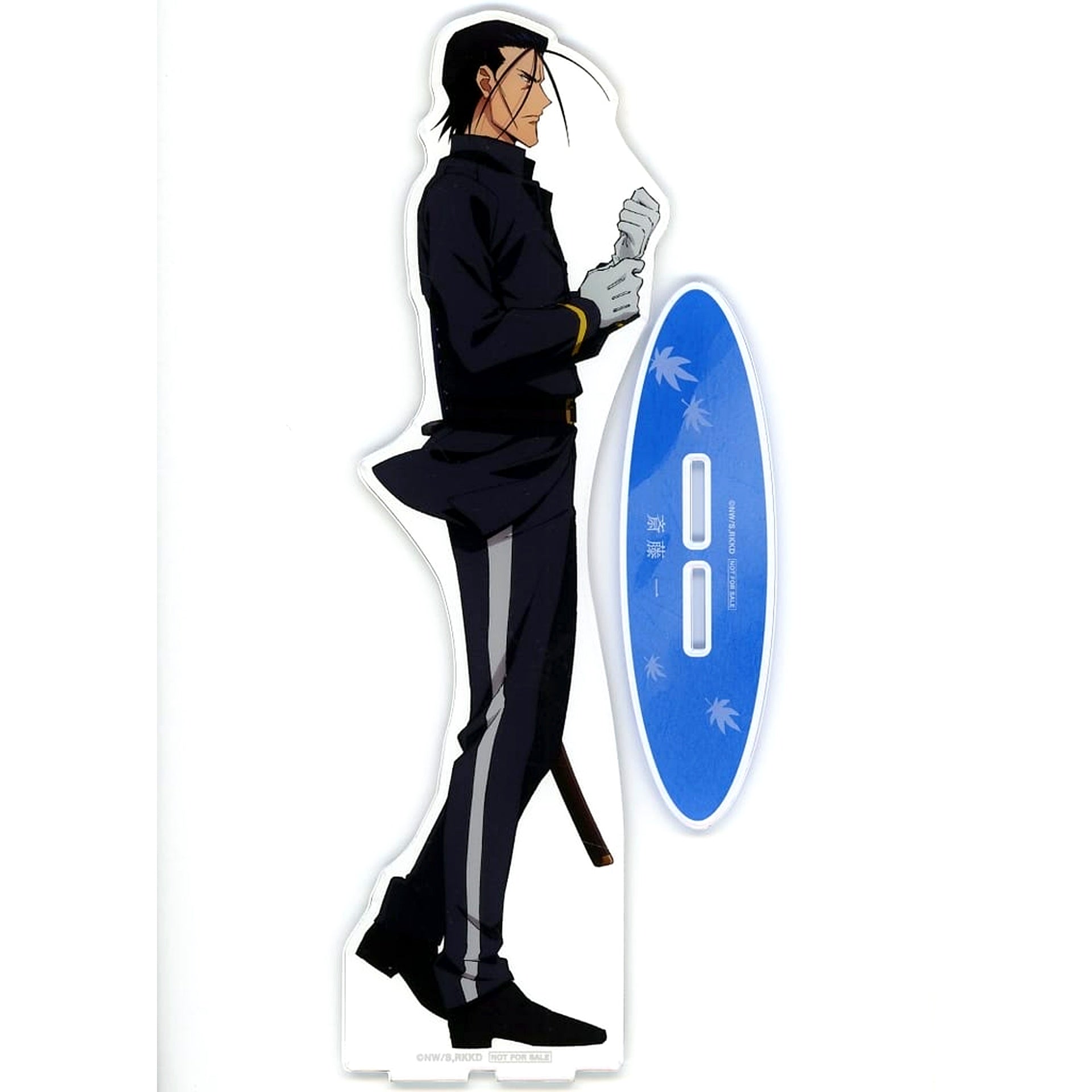 Hajime Saito Rurouni Kenshin: Meiji Swordsman Romantic Story Kyoto Disturbance Newly Illustrated Each One's Path Ver. Ichigeki Collection Kuji Extra Large Acrylic Stand Prize A Super Ichigeki Hit Prize [USED]