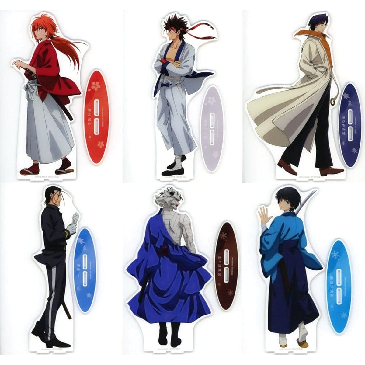 Rurouni Kenshin: Kyoto Disturbance Kenshin Himura & Others All 6 Types Set Ichigeki Collection Kuji Extra Large Acrylic Stand Original Illustration Each Path Ver. A Super One-Shot Hit Prize Acrylic Stands [USED]