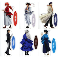 Rurouni Kenshin: Kyoto Disturbance Kenshin Himura & Others All 6 Types Set Ichigeki Collection Kuji Extra Large Acrylic Stand Original Illustration Each Path Ver. A Super One-Shot Hit Prize Acrylic Stands [USED]