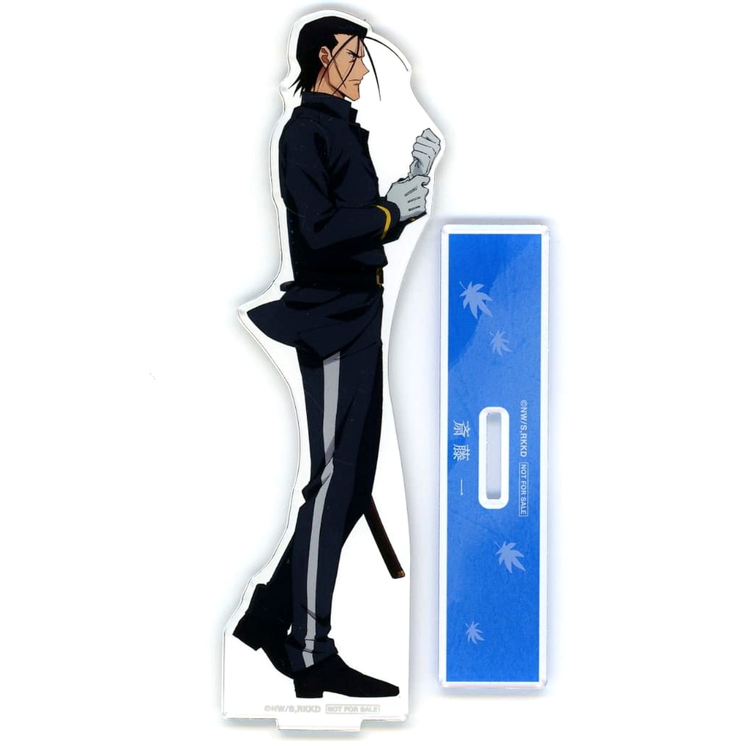 Hajime Saito Rurouni Kenshin: Meiji Swordsman Romantic Story Kyoto Disturbance Newly Illustrated Each One's Path Ver. Ichigeki Collection Kuji Big Acrylic Stand Prize B Ichigeki Hit Prize [USED]
