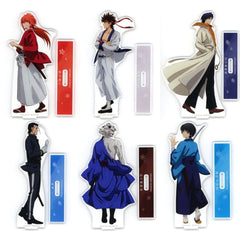Rurouni Kenshin: Kyoto Disturbance Aoshi Shinomori & Others All 6 Types Set Ichigeki Collection Kuji Big Acrylic Stand Original Illustration Each Path Ver. B One-Shot Hit Prize Acrylic Stands [USED]