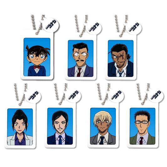 Set of 7 Detective Conan ID Photo Style Charm [USED]
