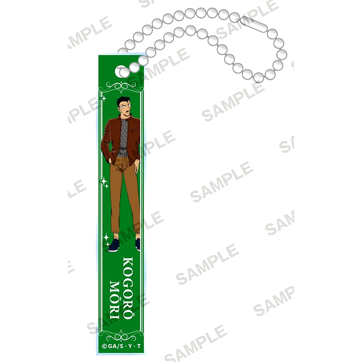 Kogoro Mouri Detective Conan Room Key Style Acrylic Keychain Casual Clothes Ver. [USED]