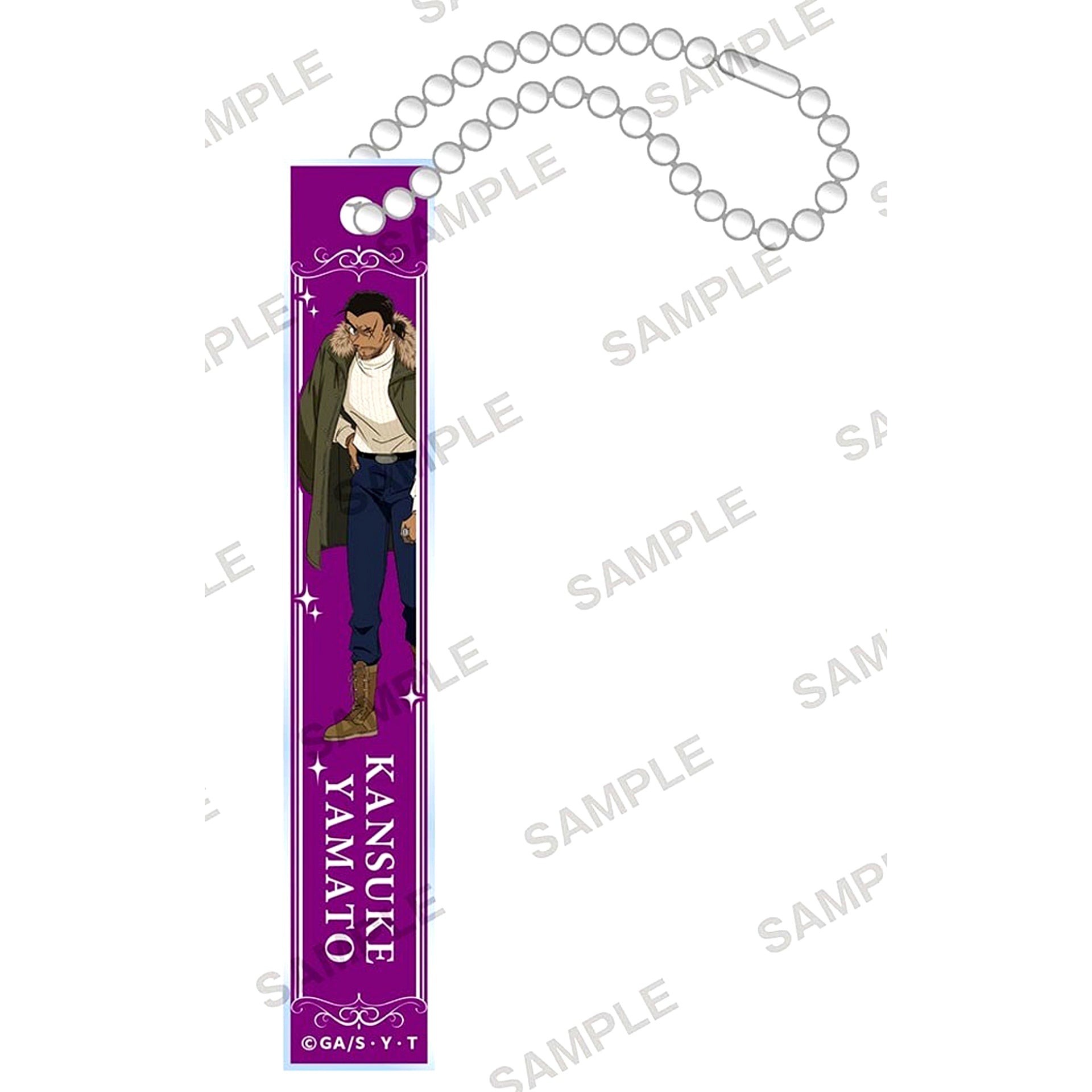 Kansuke Yamato Detective Conan Room Key Style Acrylic Keychain Casual Clothes Ver. [USED]