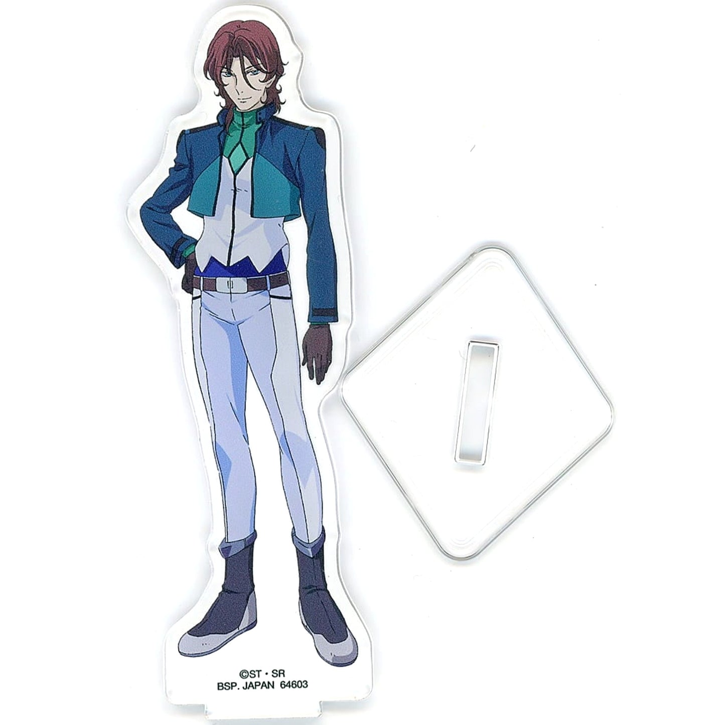 Mobile Suit Gundam 00 Lockon Stratos Uniform Ichiban Kuji Gundam Meisters Acrylic Stand Prize G [USED]