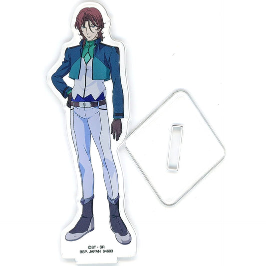 Mobile Suit Gundam 00 Lockon Stratos Uniform Ichiban Kuji Gundam Meisters Acrylic Stand Prize G [USED]