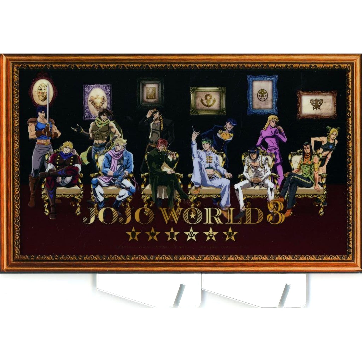 All Characters A Prize Mirror Acrylic Board JoJo's Bizarre Adventure JOJO WORLD 3 Minigame Recover! DISC Kuji [USED]