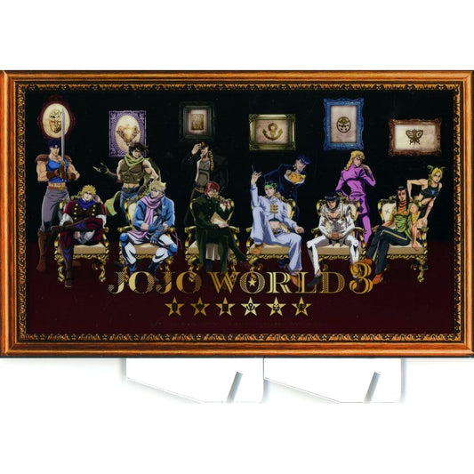 All Characters A Prize Mirror Acrylic Board JoJo's Bizarre Adventure JOJO WORLD 3 Minigame Recover! DISC Kuji [USED]