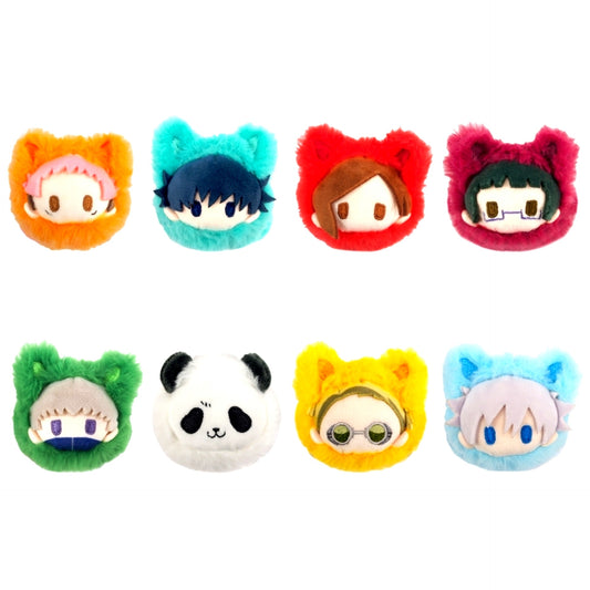 Set of 8 Jujutsu Kaisen Harunyanko Tapi Nui Plush [USED]