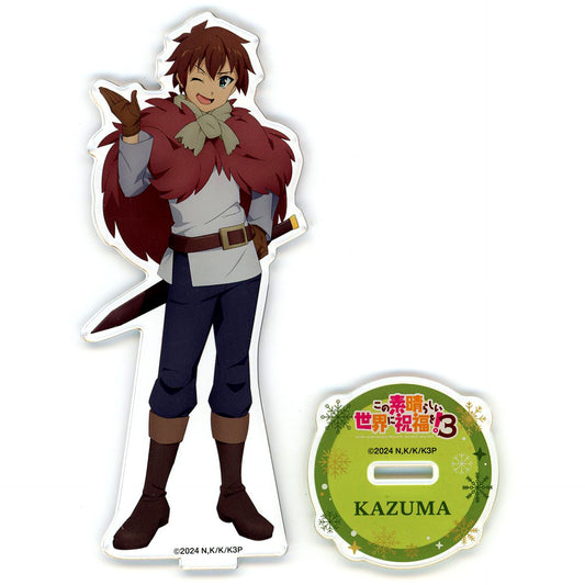 Kazuma Winter Clothes Ver. Acrylic Stand Figure KonoSuba God's Blessing on This Wonderful World! 3 BONUS STAGE Theater Goods [USED]