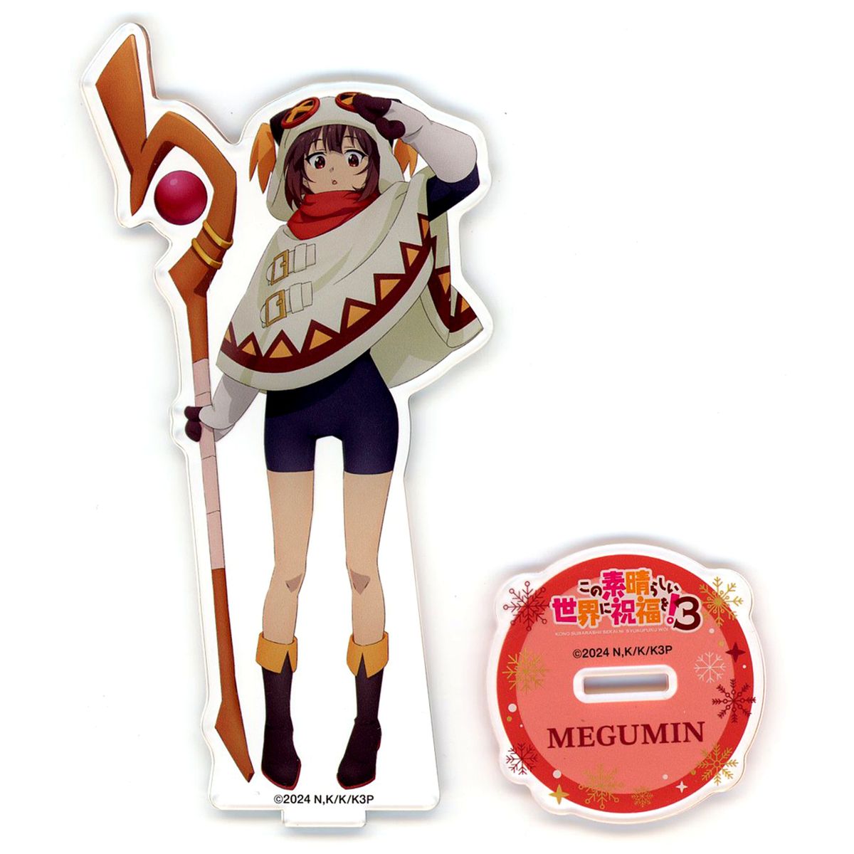 Megumin Acrylic Stand Figure Winter Clothes Ver. KonoSuba: God's Blessing on This Wonderful World! 3 Bonus Stage Theater Limited [USED]