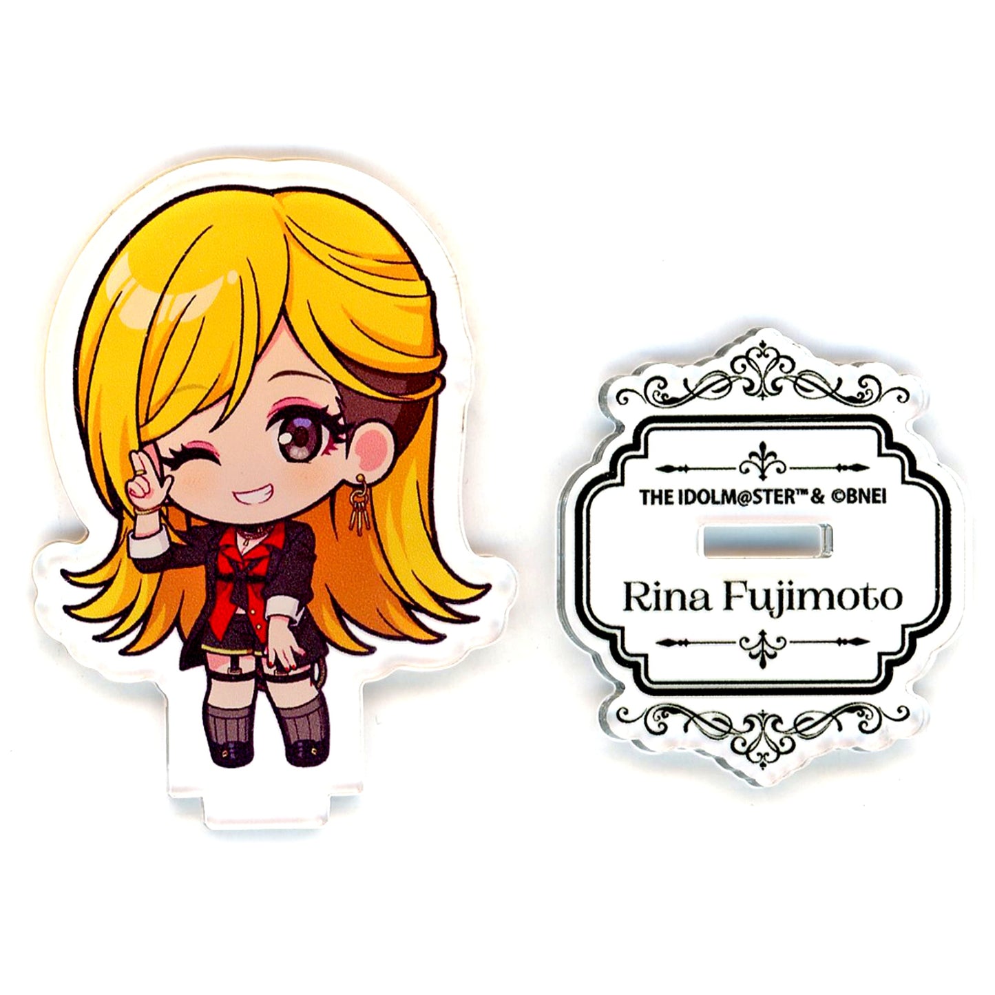 Rina Fujimoto The Idolmaster Cinderella Girls POP UP SHOP #Midnight Runway Trading Mini Character Acrylic Stand #Midnight Runway [USED]