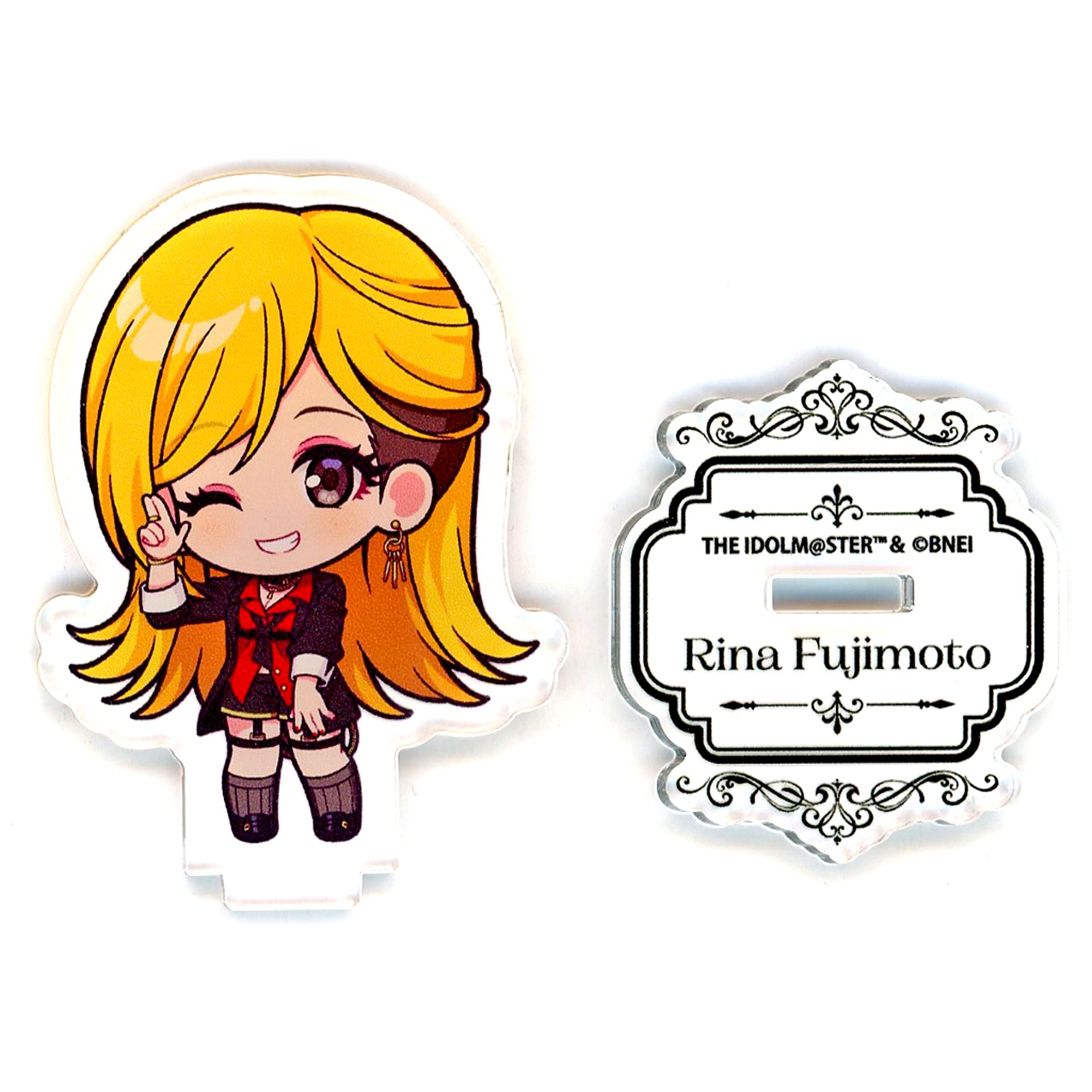 Rina Fujimoto The Idolmaster Cinderella Girls POP UP SHOP #Midnight Runway Trading Mini Character Acrylic Stand #Midnight Runway [USED]