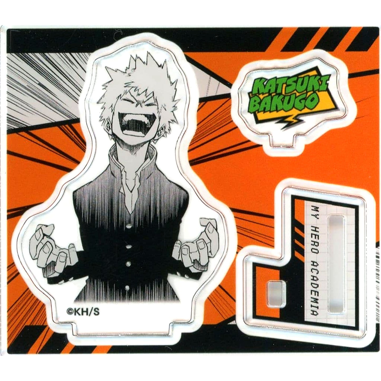 Katsuki Bakugo My Hero Academia Acrylic Figure Collection HEROES Die-Cut Ver/School Uniform [USED]