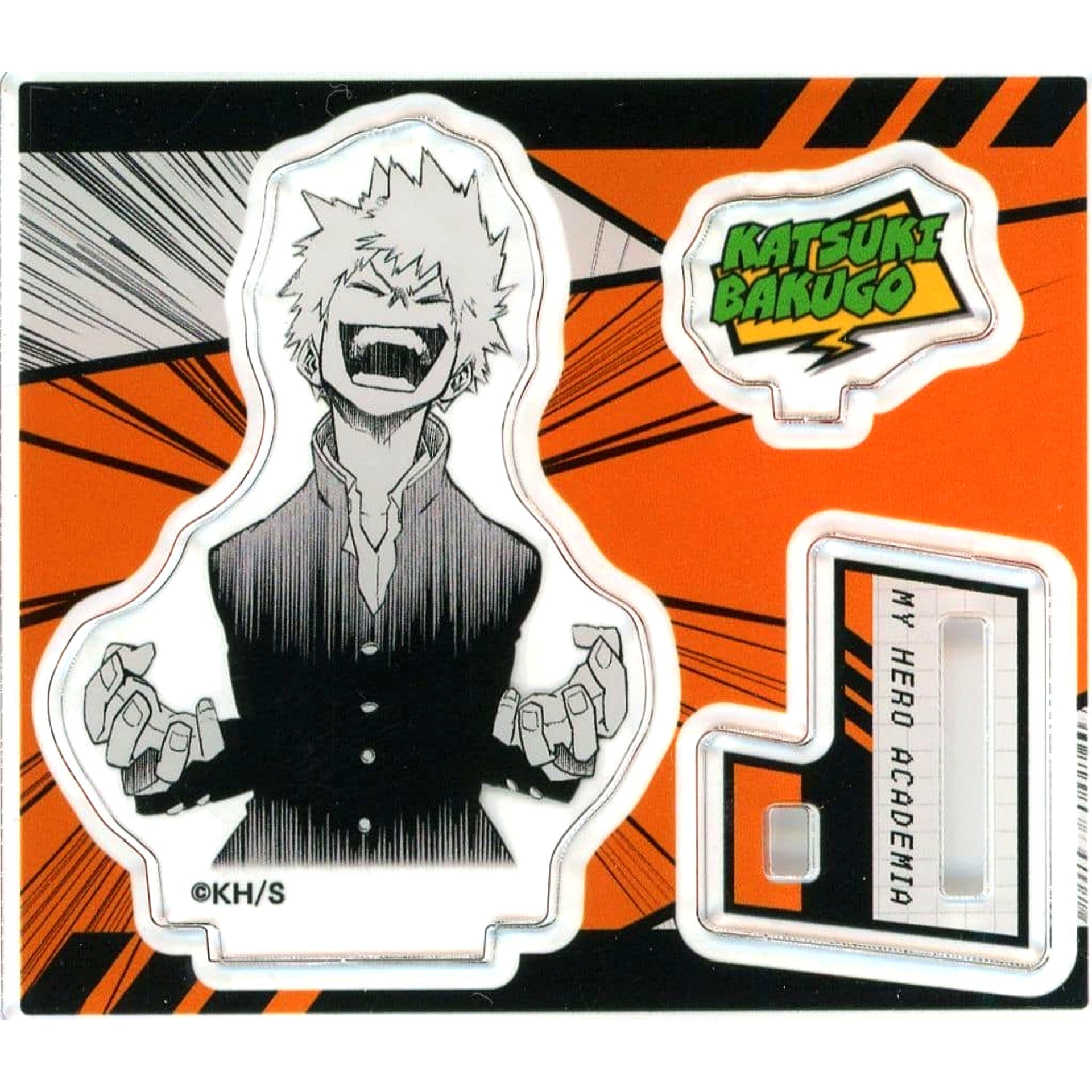 Katsuki Bakugo My Hero Academia Acrylic Figure Collection HEROES Die-Cut Ver/School Uniform [USED]