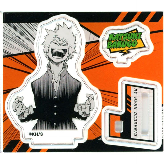 Katsuki Bakugo My Hero Academia Acrylic Figure Collection HEROES Die-Cut Ver/School Uniform [USED]