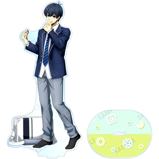 Yoichi Isagi Illustration Morning Routine Ver. Extra Large Acrylic Stand Blue Lock [USED]
