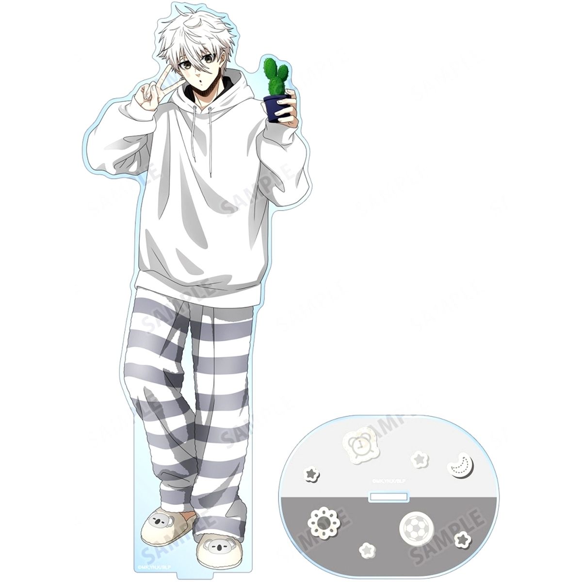 Seishiro Nagi Illustration Morning Routine Ver. Big Acrylic Stand Blue Lock [USED]