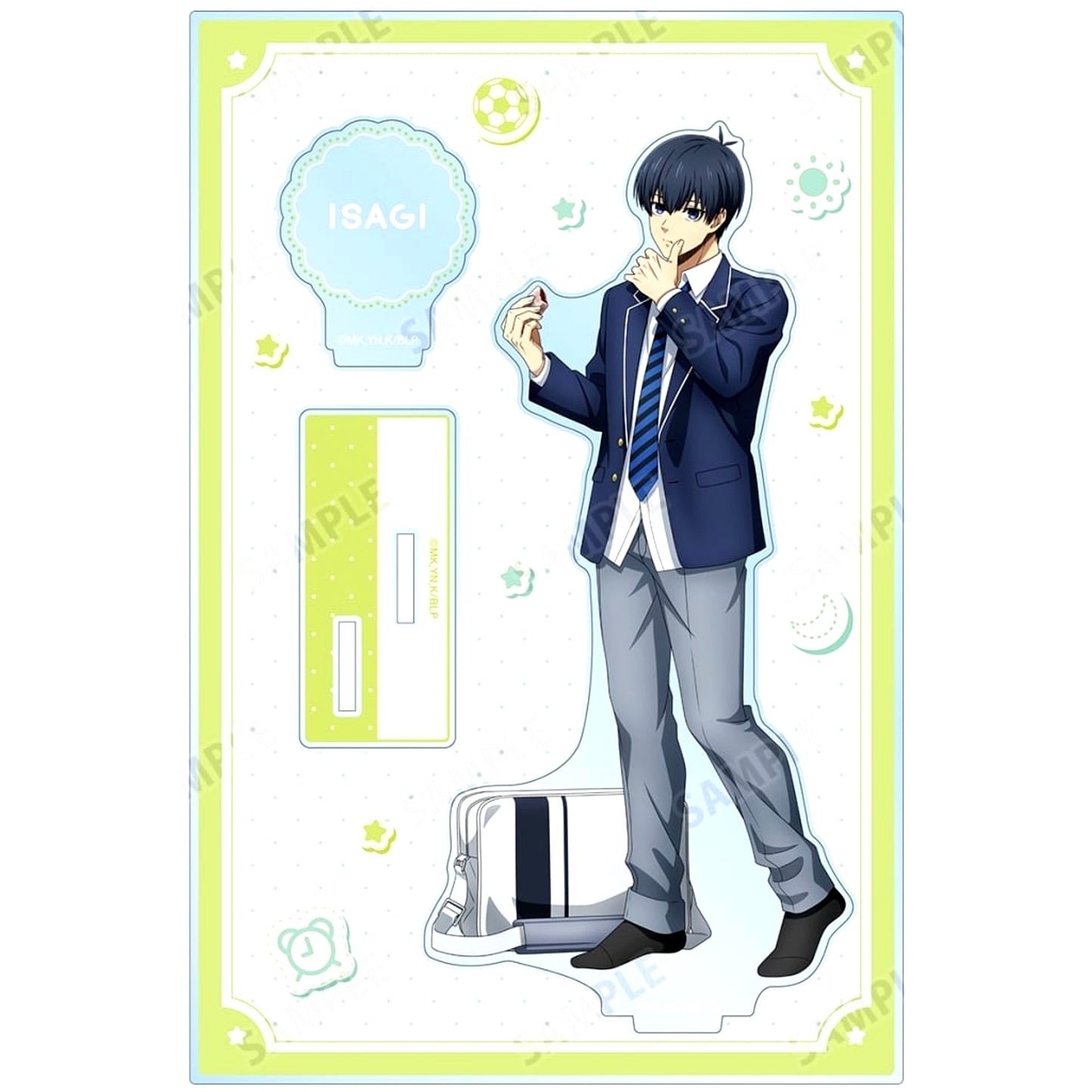 Yoichi Isagi Illustration Morning Routine Ver. BIG Acrylic Stand with Parts Blue Lock [USED]