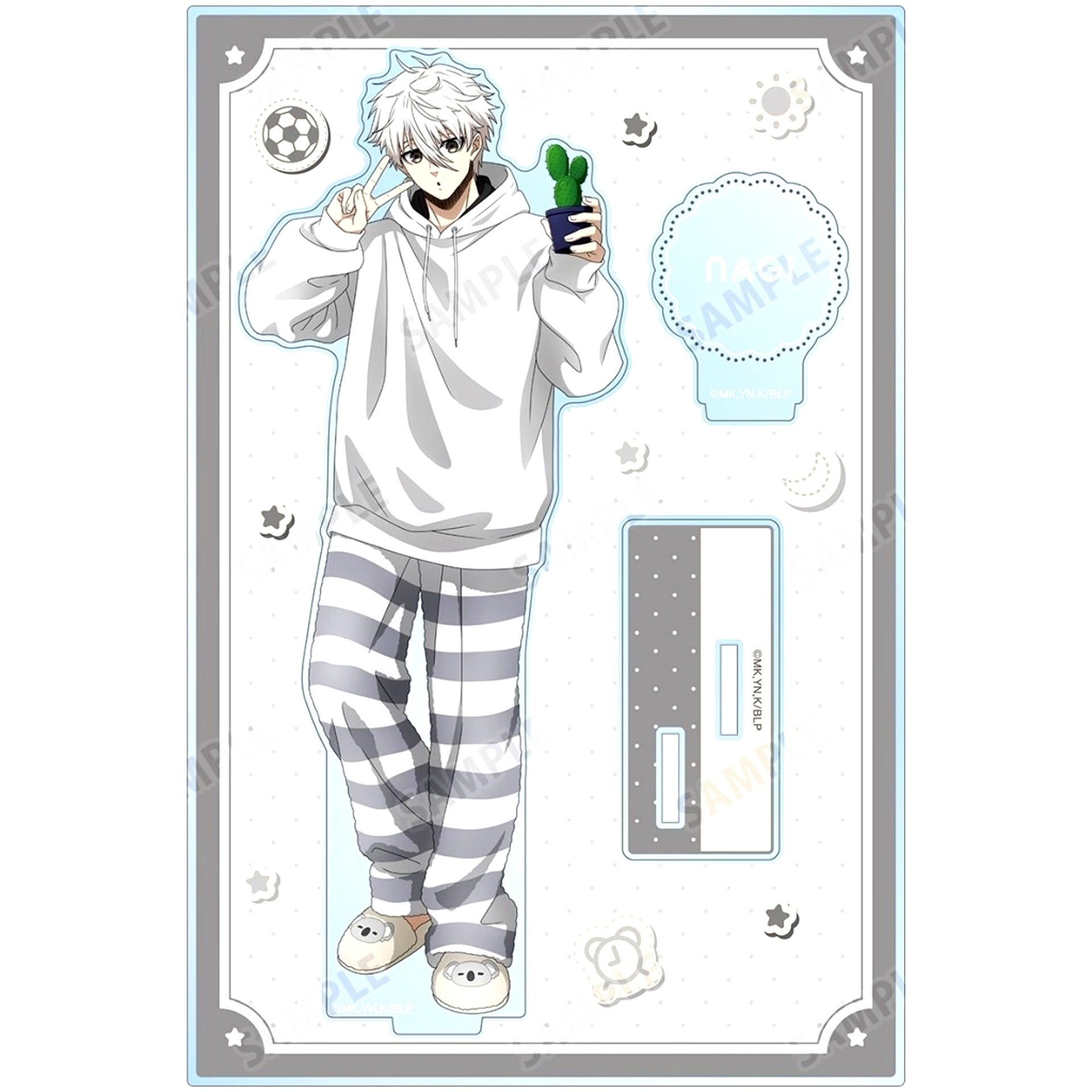 Seishiro Nagi BIG Acrylic Stand with Parts Morning Routine Ver. Illustration Blue Lock [USED]
