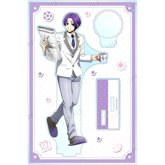Reo Mikage BIG Acrylic Stand with Parts Morning Routine Ver. Illustration Blue Lock [USED]