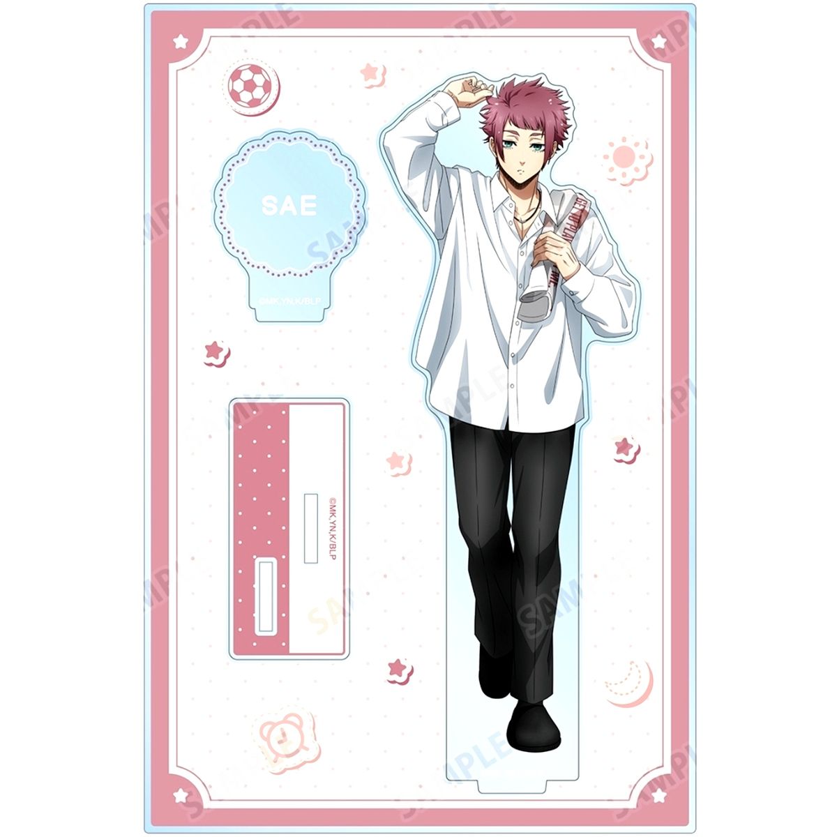 Sae Itoshi Blue Lock Original Illustration Morning Routine ver. Big Acrylic Stand with Parts [USED]