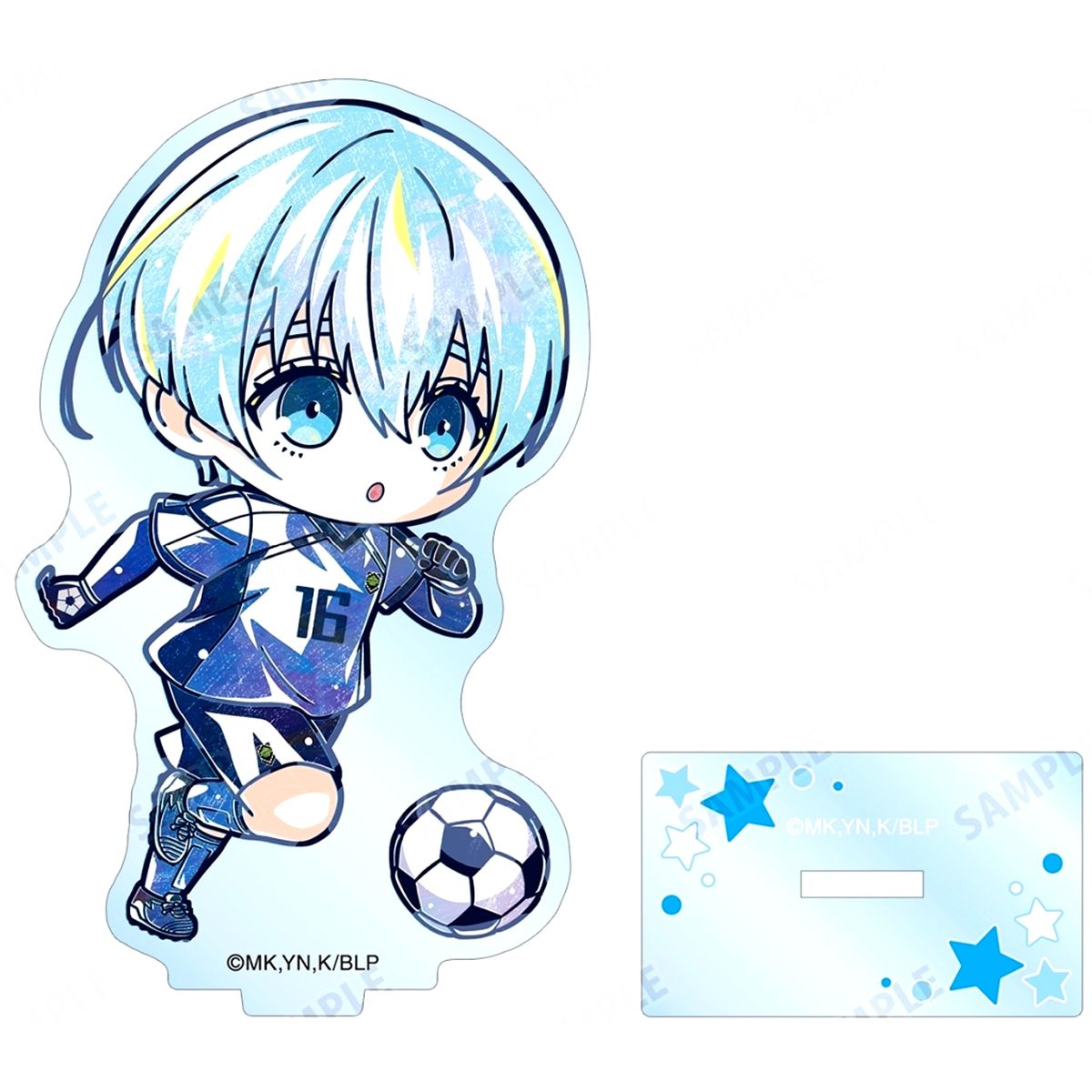 Yo Hiori Chibi Ani-Art Wave 2 Big Acrylic Stand Blue Lock [USED]