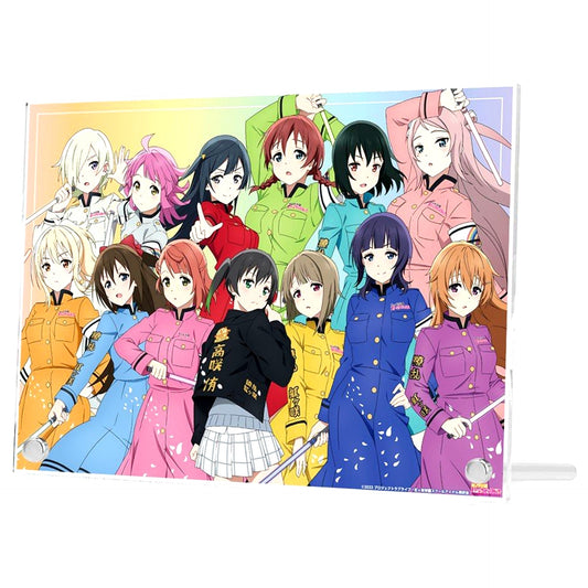 Group Illustration Ryoran! Victory Road Ver. A5 Acrylic Panel Love Live! Nijigasaki High School Idol Club [USED]